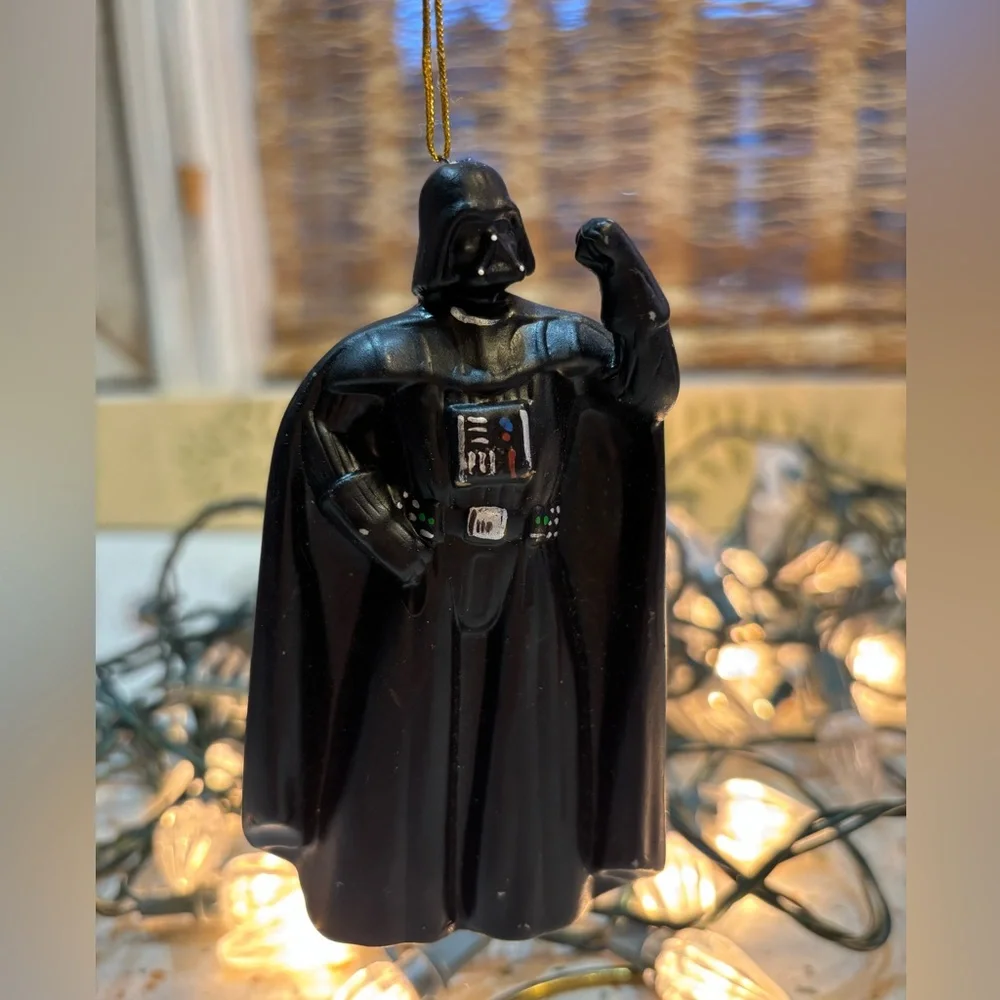 Star Wars 2006 Black Darth Vader Ceramic Christmas‎ Ornament